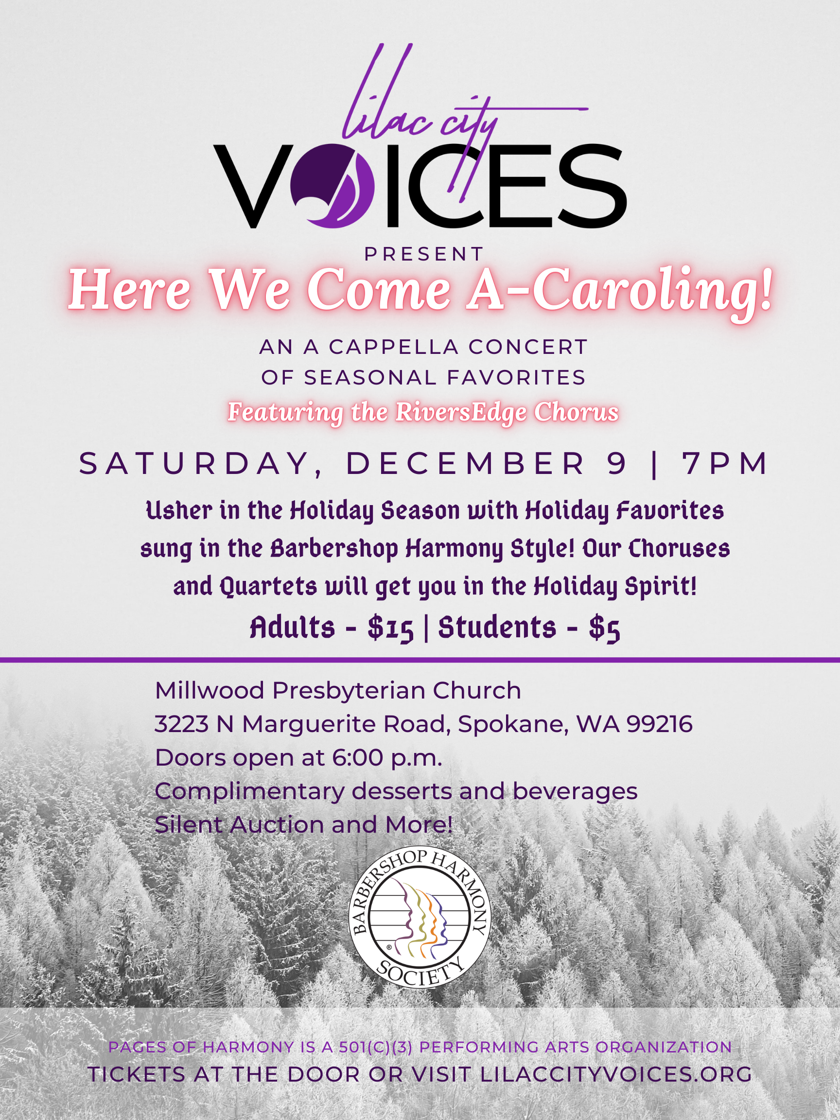 Lilac City Voices Winter Show poster